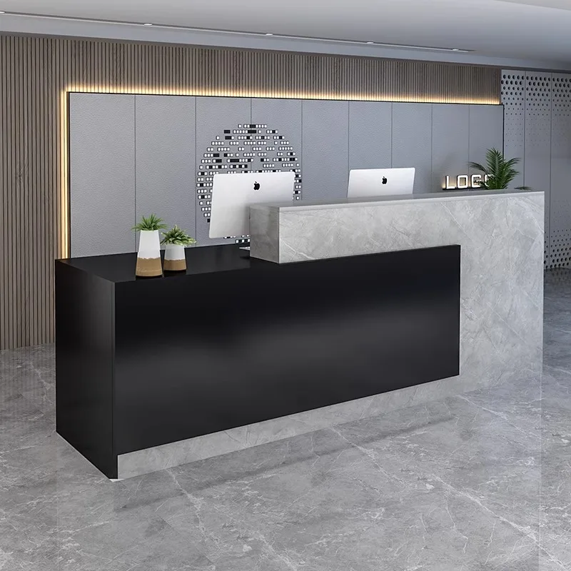 Beauty Office Reception Desks Acrylic Stand Lectern Cashier Reception Desks Bar Small Comptoir Magasin Commercial Furniture