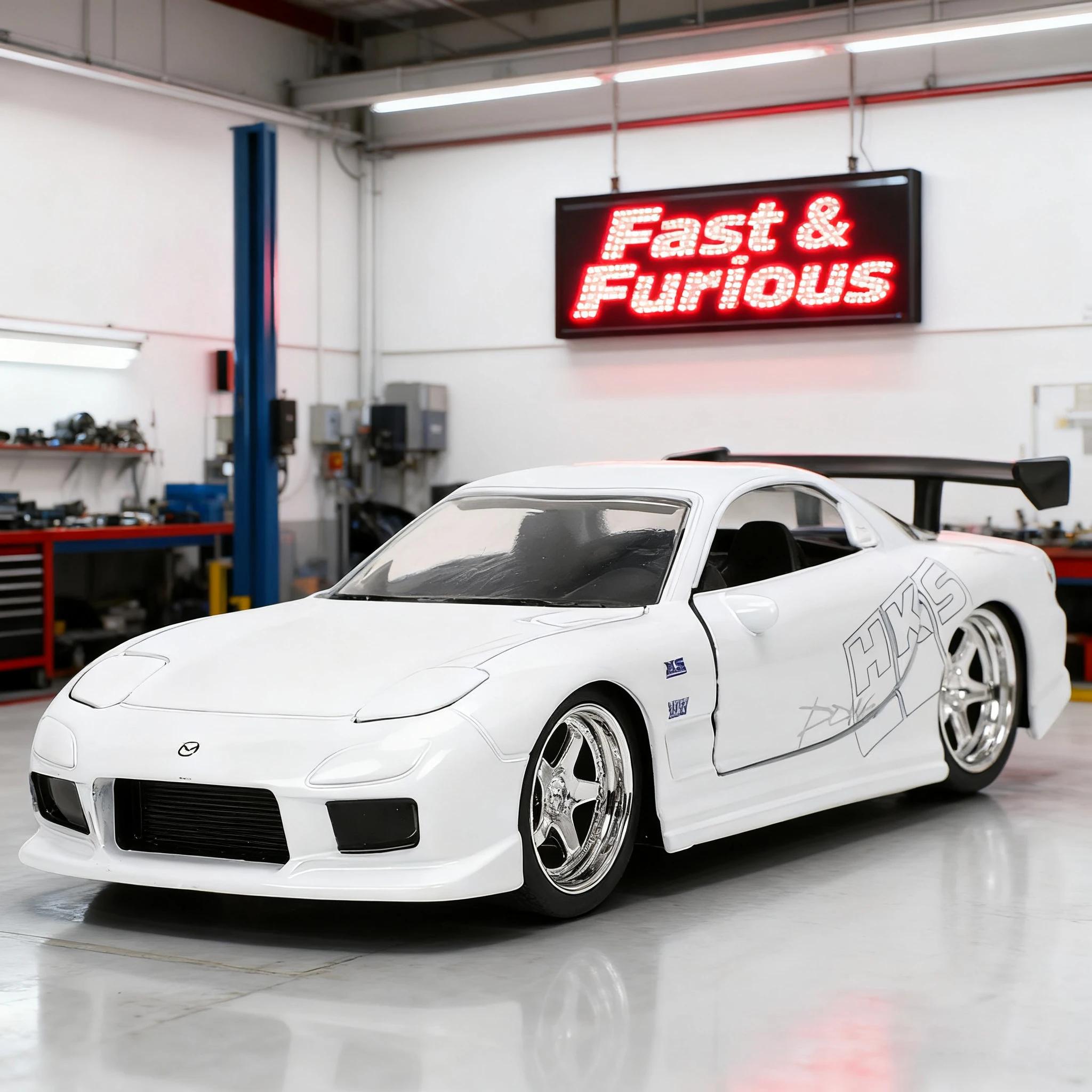 

JADA 1:32 Fast & Furious JDM Mazda RX7 1993 Alloy Car Diecasts & Toy Vehicles Car Model Miniature Scale Model Car For Children