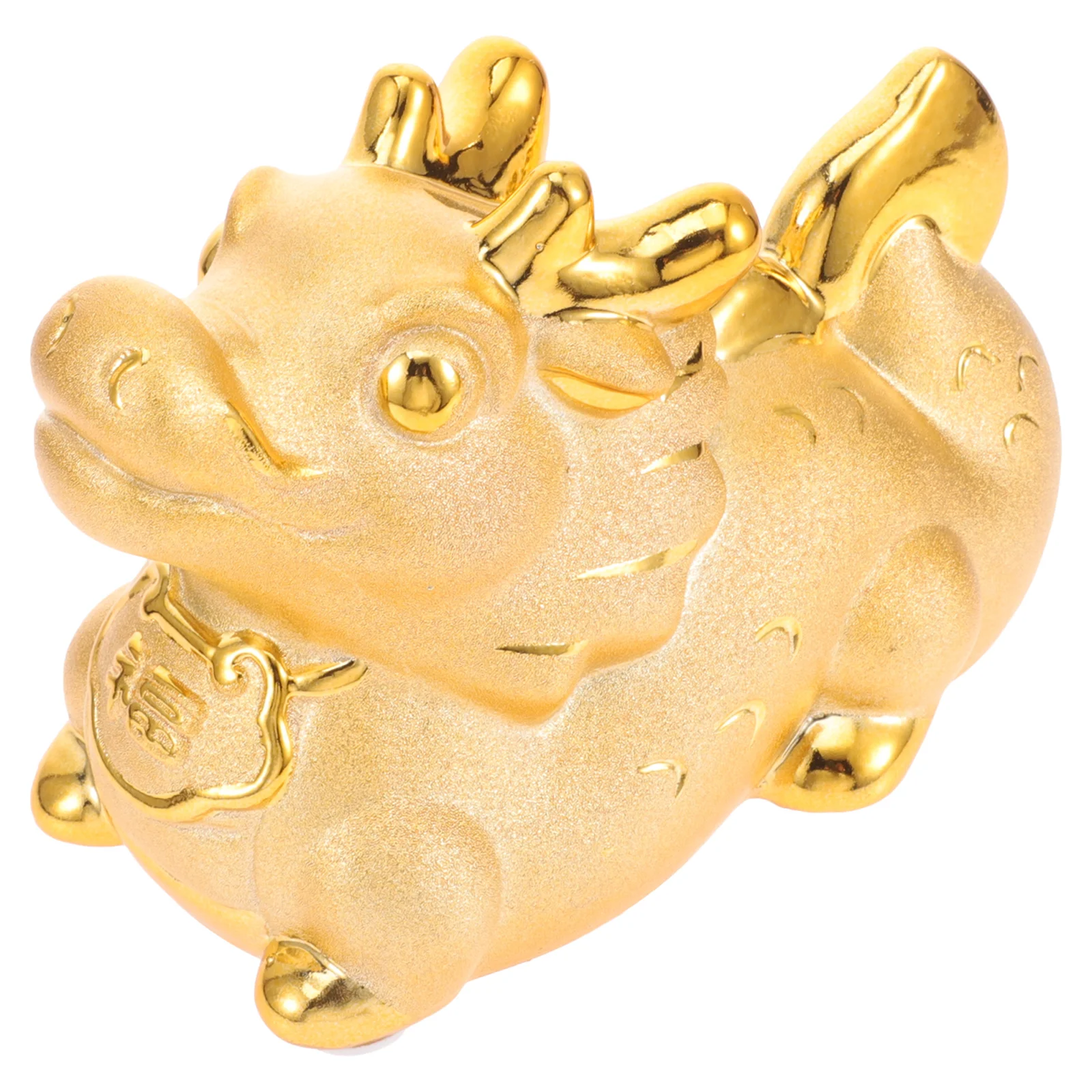 

Zodiac Dragon Ceramic Piggy Bank Sturdy Dragon Coin Saving Jar Decorative Money Box for New Year Birthday Christmas