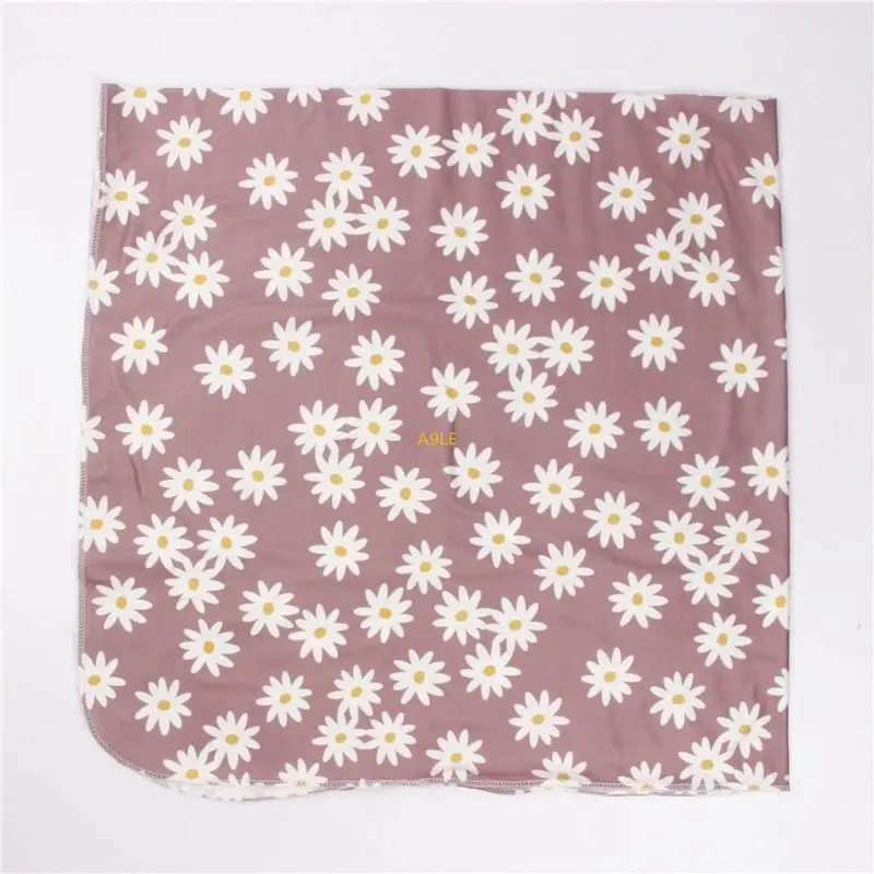 3 قطع من المولود حديث الولادة طباعة الأزهار المطبوعة غلاف عكسي قبعة قبعة القبع