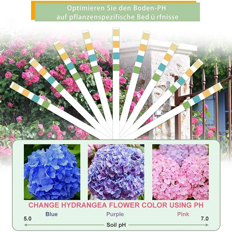 Tiras De Teste De PH Do Solo, testador De Solo, testador De Plantas, tiras De Teste De PH, 0-14 PH, 100 Tiras