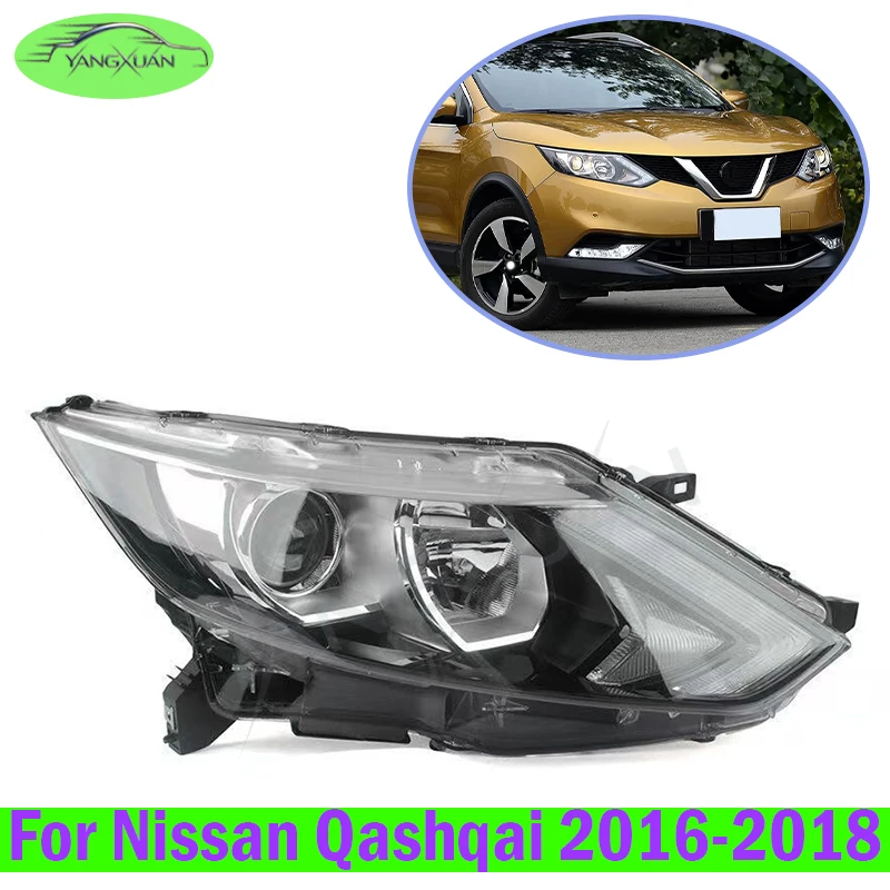 Car Front Bumper Headlight For Nissan Qashqai 2016-2018 Front Bumper Headlight Signal Lamp Head Light Housing Without Bulbs