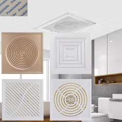 1Pc Aluminum Plastic 30*30cm Square Sidewall Soffit Air Vent Grille Cover Replacement