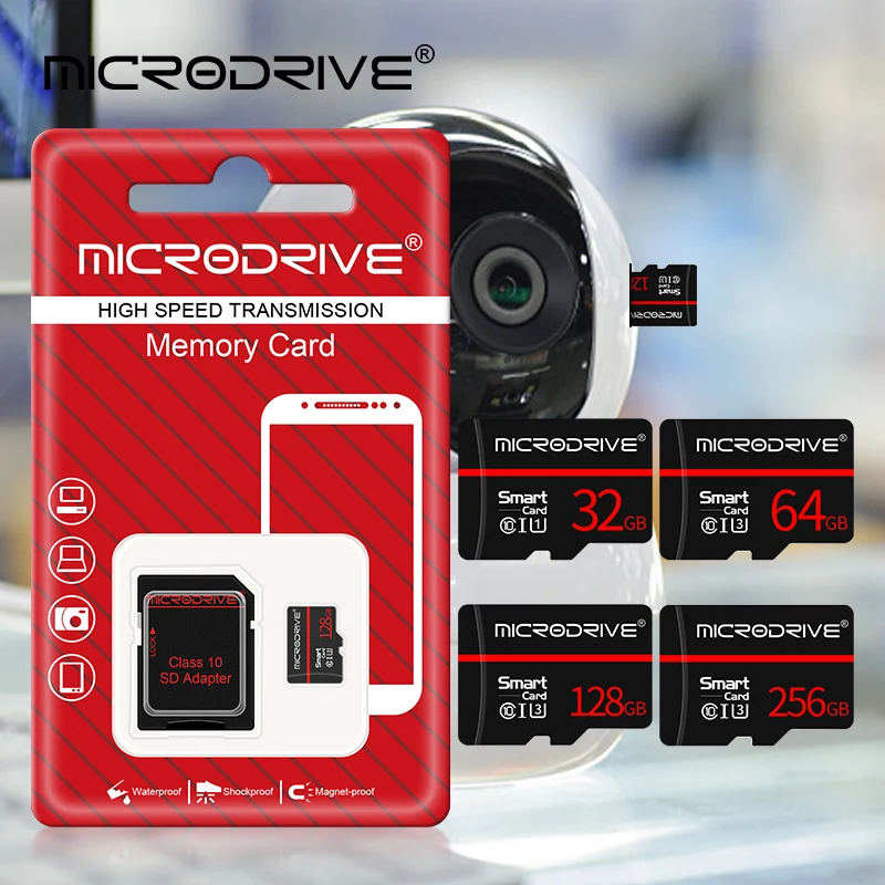 Micro TF/SD Card 256GB 128GB 64GB 32GB 16GB 8GB Memory Card A1 Class 10 UHS-1 TF Flash Card for Samrtphone/PC