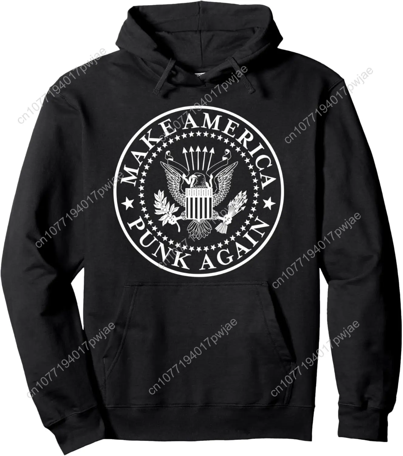 

Make America Punk Again Vintage Punk Rock 80s Pullover Hoodie