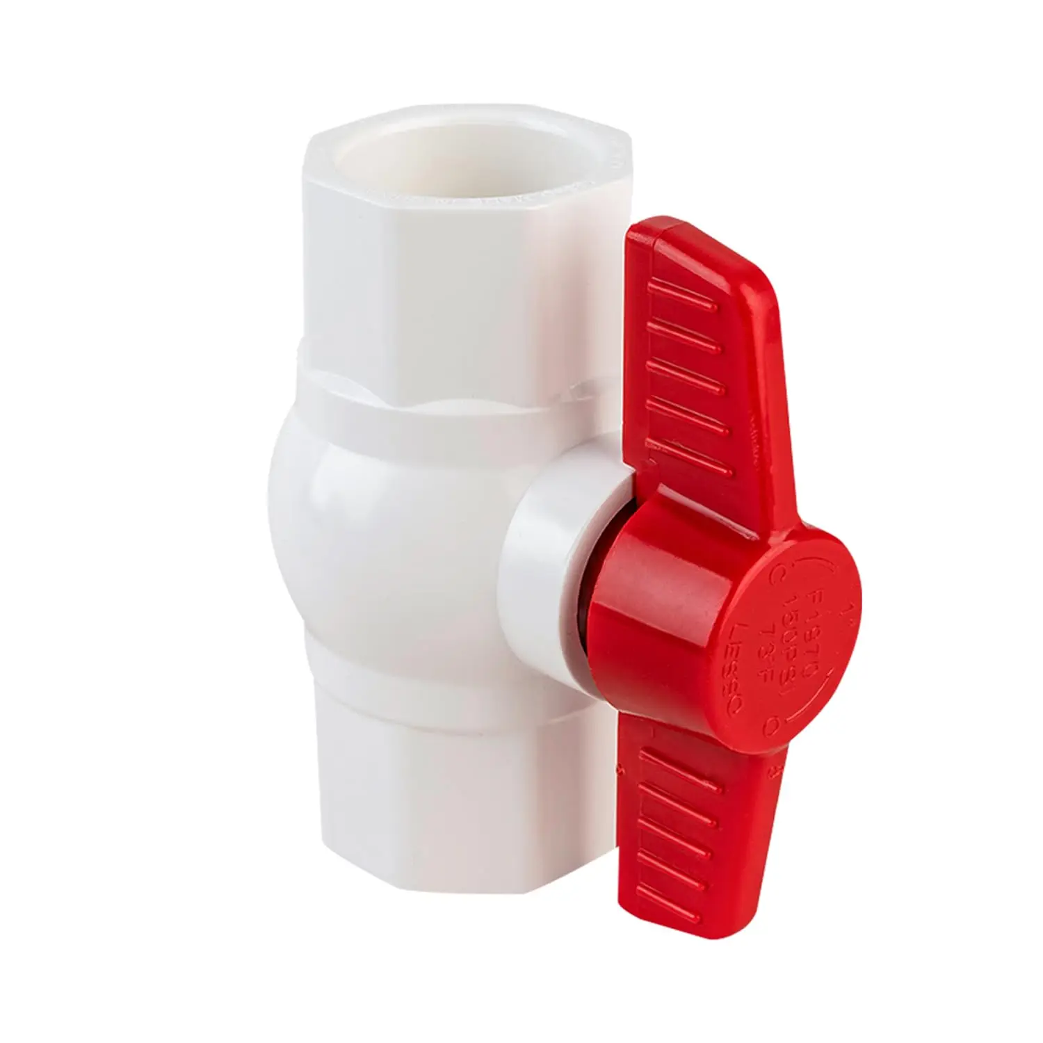 LESSO 1 قطعة 1.5 بوصة صمامات كروية PVC، صمامات إغلاق المياه لصمام الكرة، 1-1/2 بوصة صمامات كروية PVC زلة، تجهيزات أنابيب، تم تصنيفها في