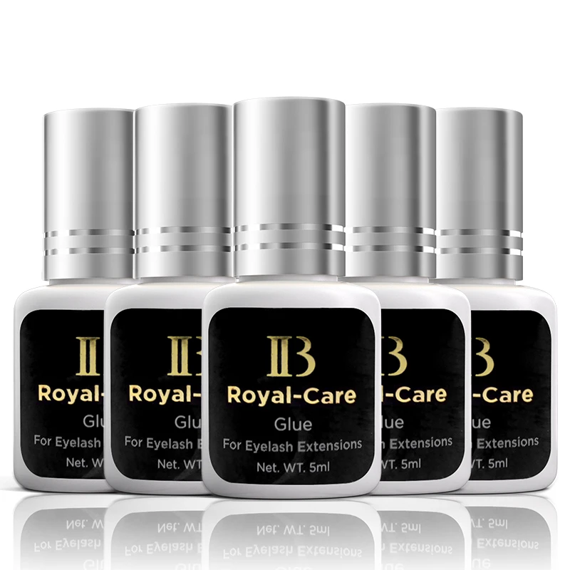 1/2/5 Bottles Korea IB Ibeauty Royal-Care Glue for Eyelash Extensions Original Korea 5ml IB Silver Cap Wholesale Makeup Tools