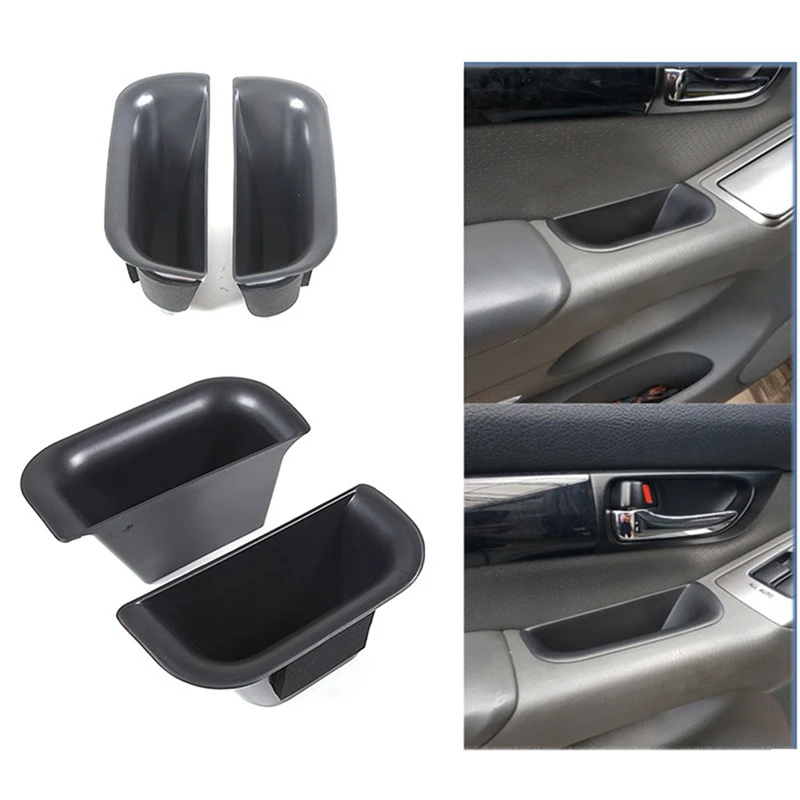 Door Storage Barrel Organizer Door Handle Container For Toyota Land Cruiser Prado FJ120 2003-2009 Front Door Box / Rear Door Box