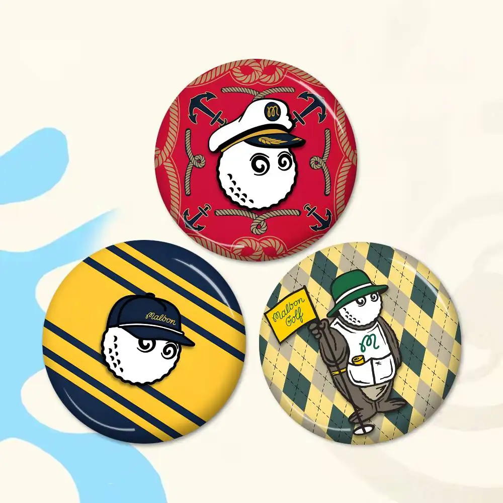 L-Leisure-M-M-Malbones Golf Customizable Soft Button Pin For Women Creative Jewelry Funny Badge Cartoon Lover Hat