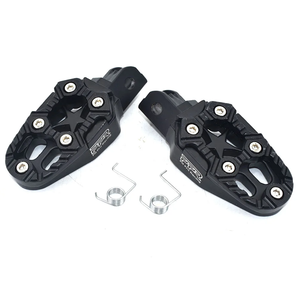 1 Pair  Universal  Motorcycle modification accessories: aluminum alloy foot pedal, rear foot pedal, anti slip foot pedal