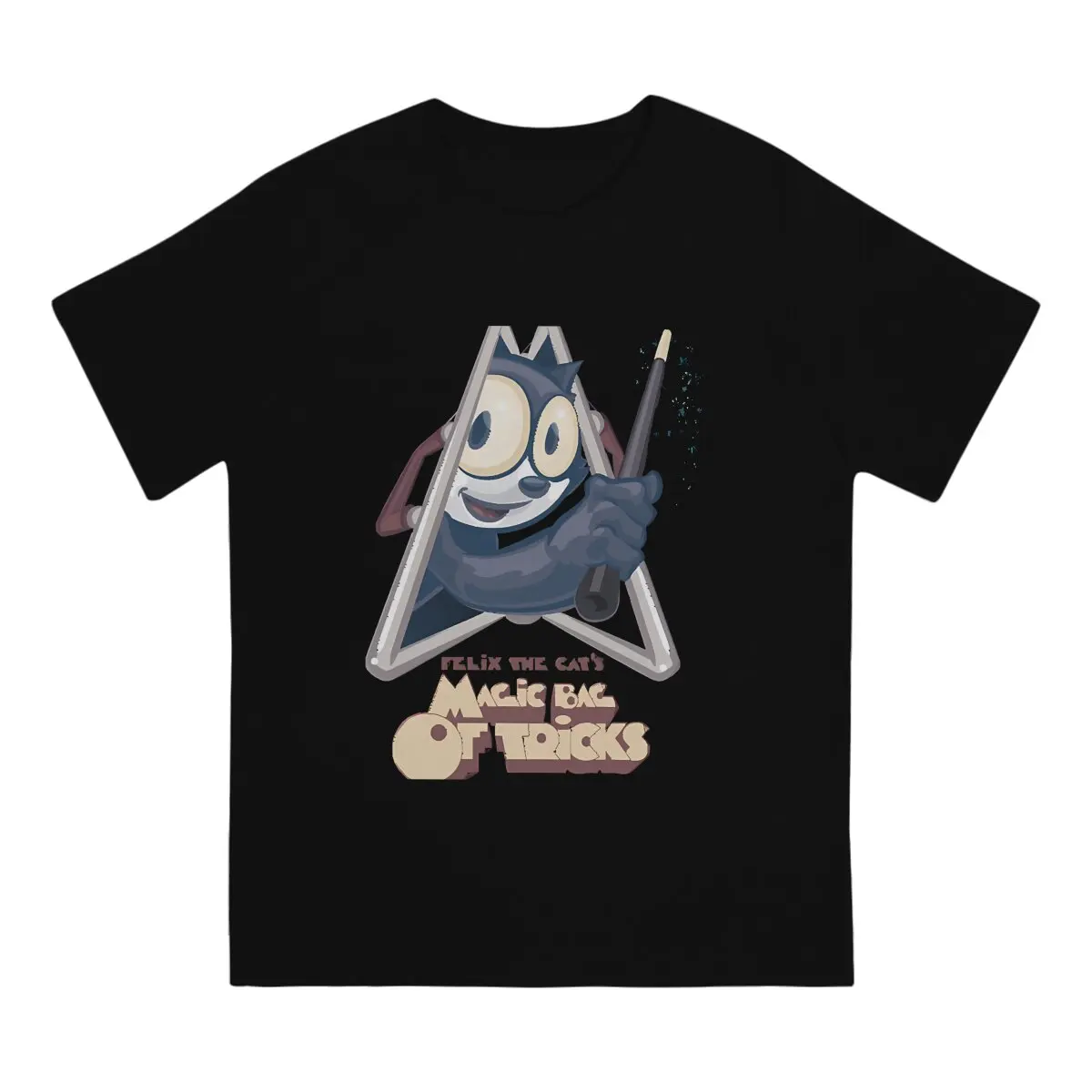 Logo T-Shirt Men F-Felix The Cat Cartoon Novelty 100% Cotton Tee Shirt Crewneck Short Sleeve T Shirts Gift Idea Tops