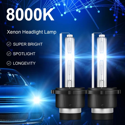2 шт. фары D1S D2S D3S D4S ксеноновые автомобильные лампы HID 4300K 6000K 8000K 10000K 35W D1 D2 D3 D4 фары авто лампы