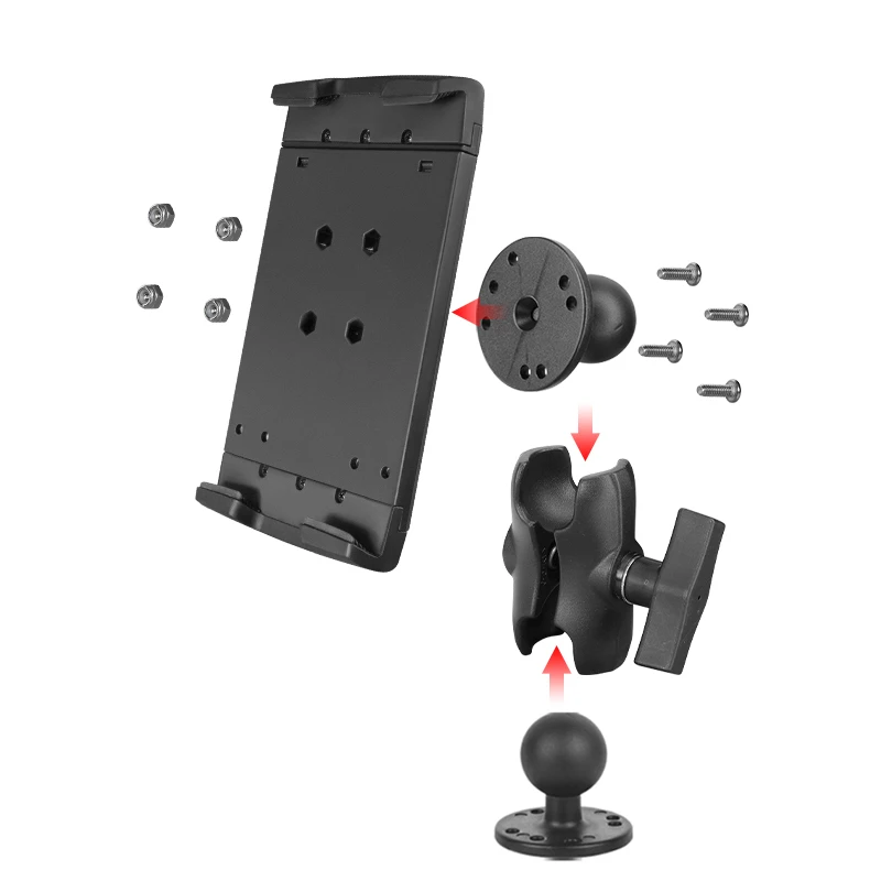 

VINmounts anti-theft flat clamp is suitable for vehicle-mounted storage use with an aluminum alloy arm base, VIN-PBJ-001