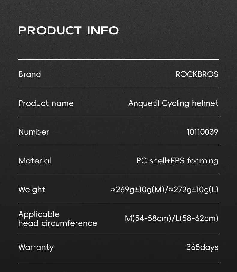 ROCKBROS Fahrradhelm Ultraleichter, modischer, atmungsaktiver MTB- und Rennradhelm für Herren und Damen, passend für 54-62 cm, Rennradzubehör ﻿ – Detail 3