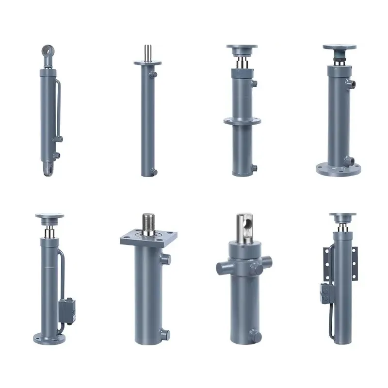

20 Ton Hydraulic Cylinder 100mm Bore, Double Acting Flange Mount with Leg Support and Ball Joint
