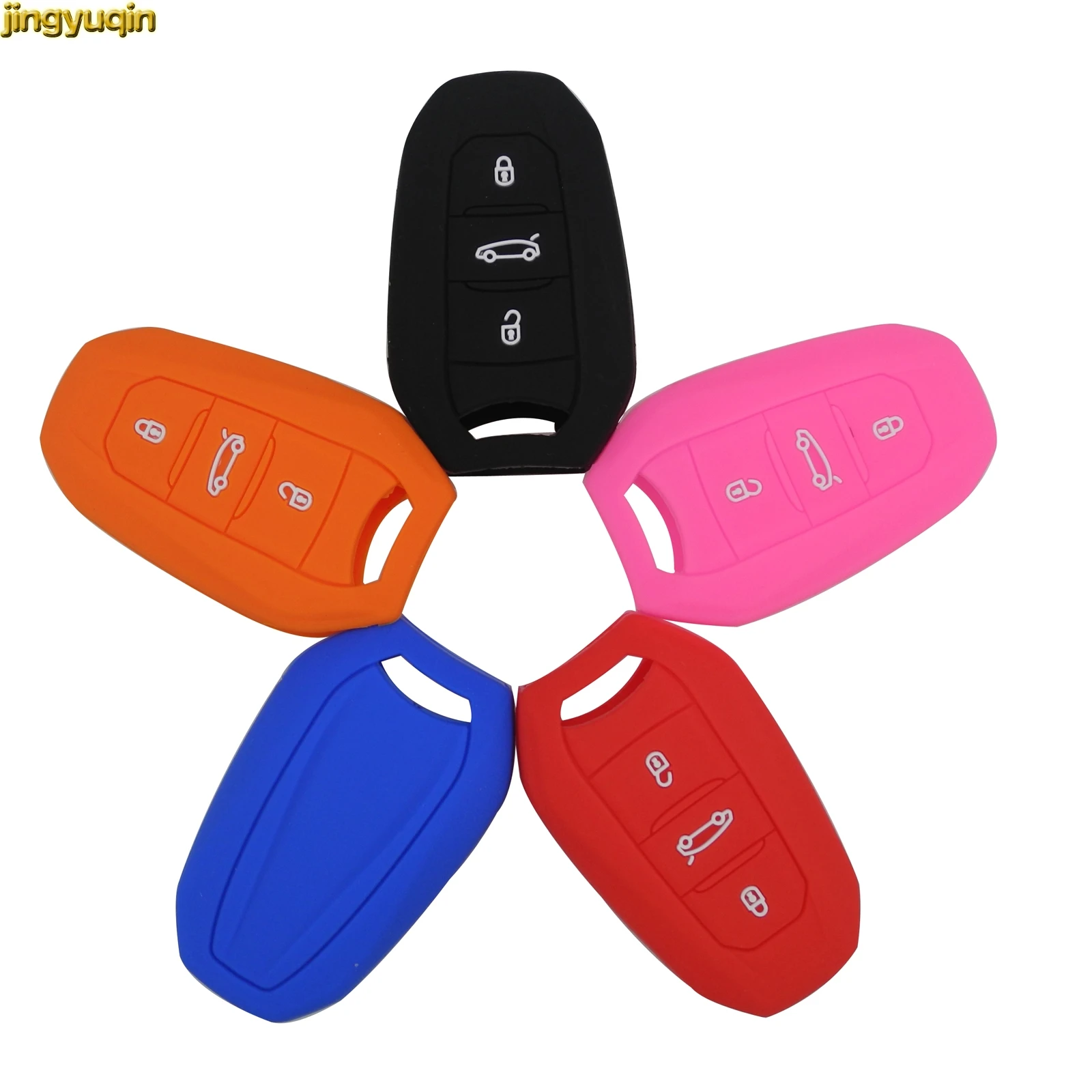 

Jingyuqin 20 шт. Силиконовые Автомобиль Smart Key чехол для peugeot 508 301 2008 3008 4008 407 408 Citroen C5 C6 C4L кактус C3XR DS