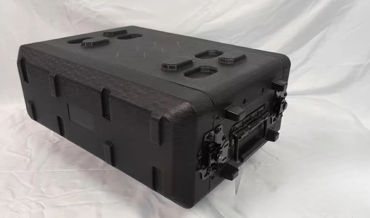 Wireless Mic Receiver & Digital Amplifier Storage Cabinet, PE Plastic U Box Portable Aviation Transport Case