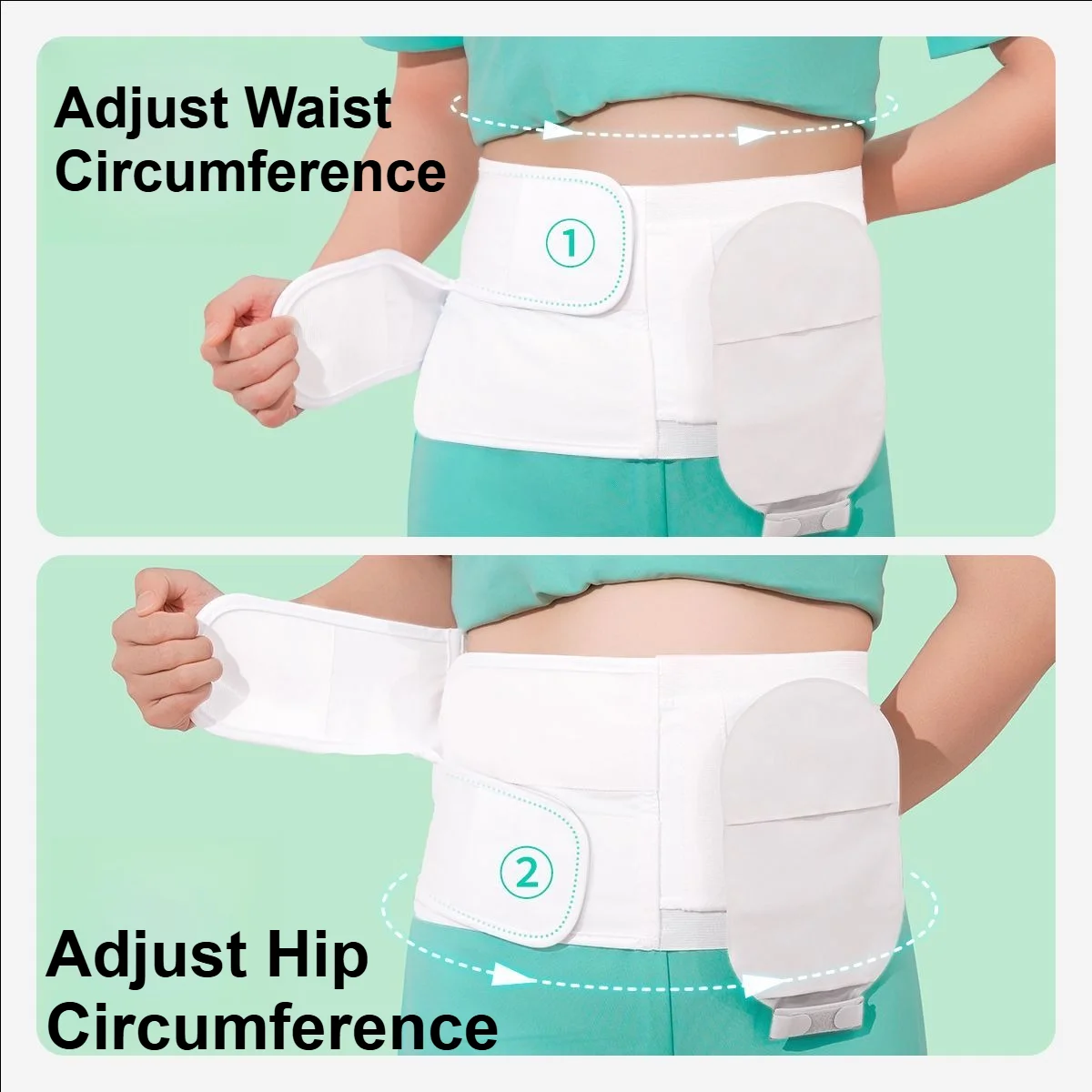 Ostomy Belt Wide Breathable Hernia Prevention Support Abdominal Stoma Fixation Adjustable Post Surgery Recovery Comfort Soft