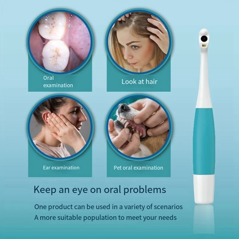 Visual Teeth Mirror HD Wifi Visual Intelligence Teeth Endoscope Teeth Examiner Waterproof Teeth Oral Endoscope