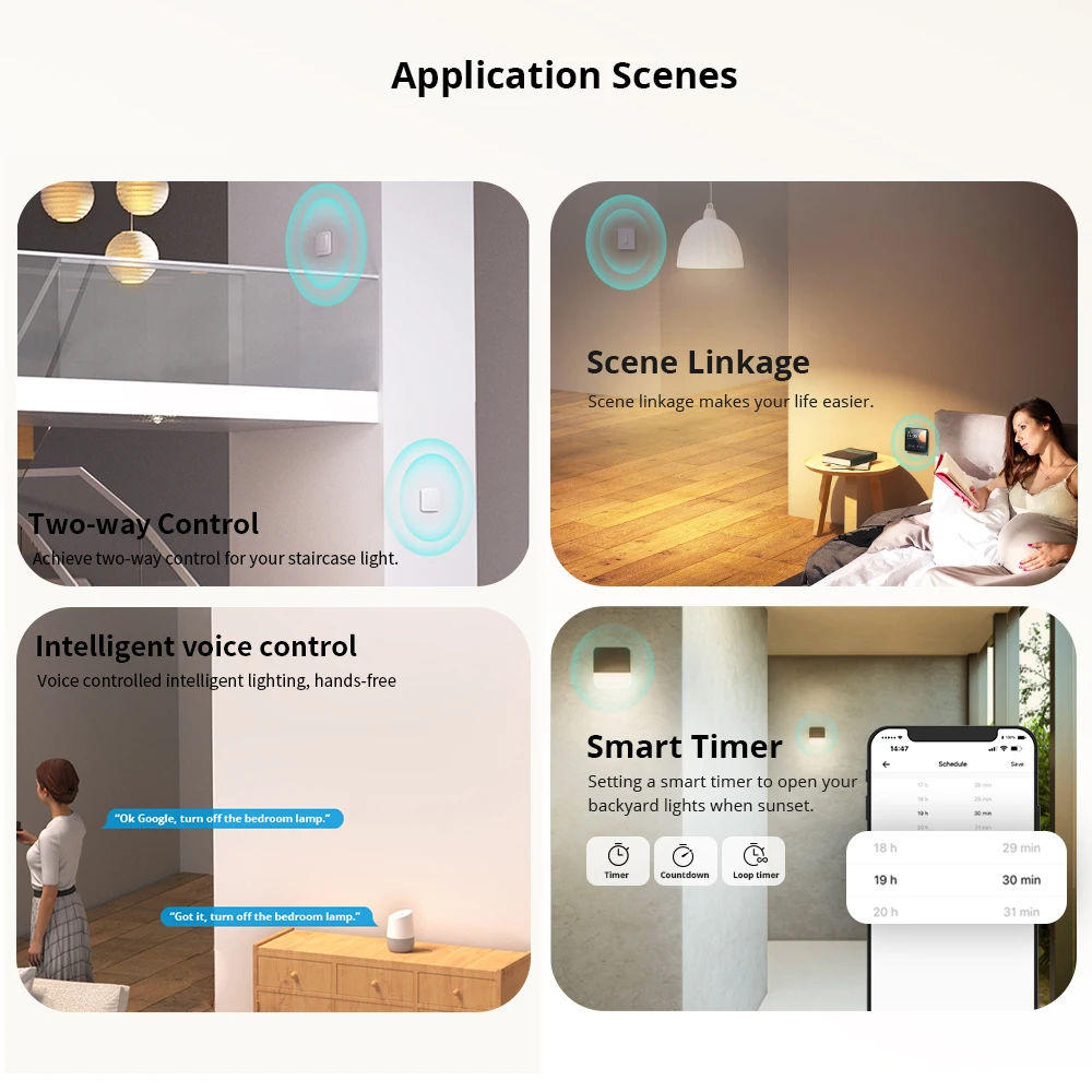 SONOFF ZBMINI L2 Zigbee Switch Smart Home Wireless 2 Way Module Switch No Neutral Wire Required eWeLink APP Control