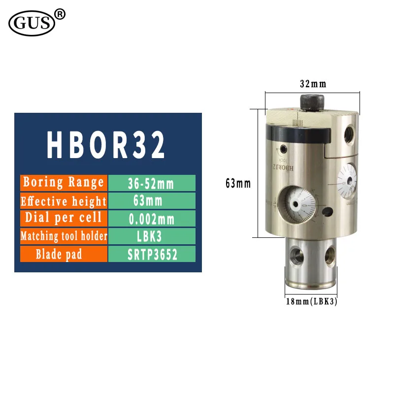 High precision fine tuning boring cutter tool Holder HBOR25 HBOR32 HBOR40 HBOR50 HBOR63 boring head CNC Milling Machine Lathe