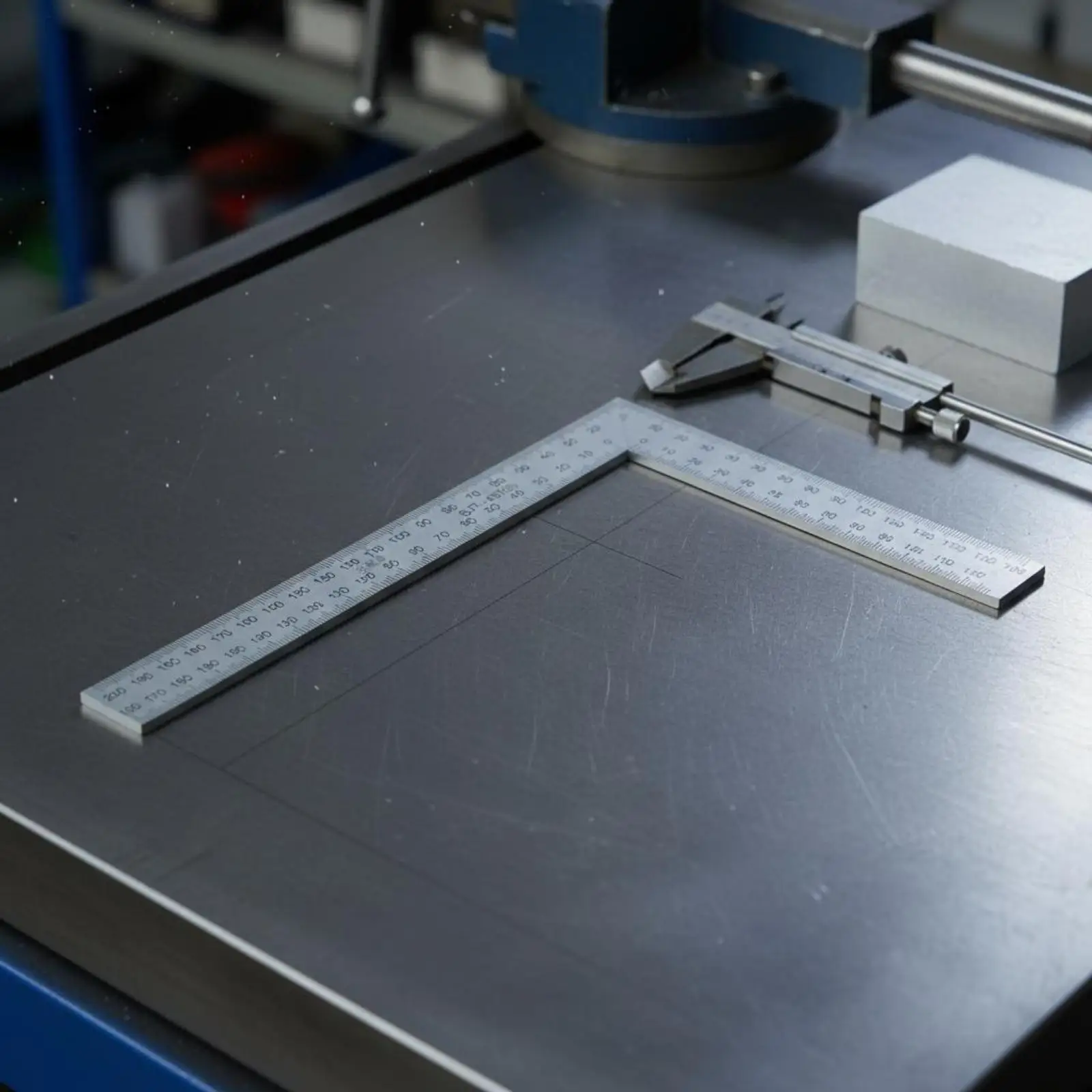 Heavy Duty Steel Carpenter Square Angle Ruler for Accurate 90 Degree Checks and Wood Joinery