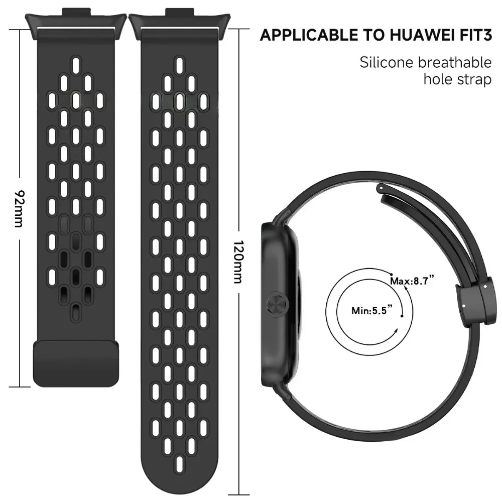 Silicone Strap For Huawei Watch Fit 4/3 Comfortable Breathable Replacement Wristband Huawei Watch Fit 4 Pro/4 Accessories Correa