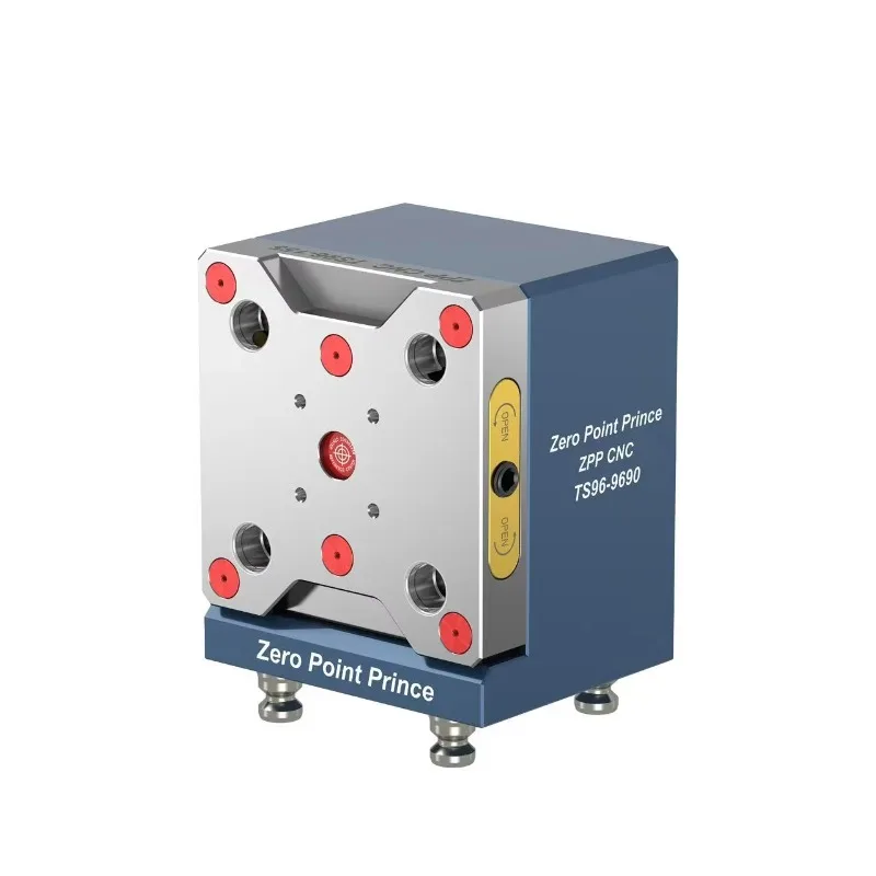 Zero Point Clamping System For CNC Machining Centers Modular High Rigidity Workholding Self-Centering Vise Adapter Plate