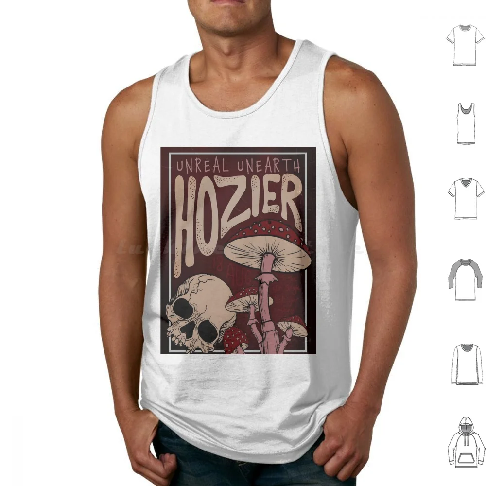 

Tour 90s Logo Vintage Album Singer Fan Tank Tops Print Cotton Logo Cherry Wine Vintage Hozier Classic Singer Singer Music