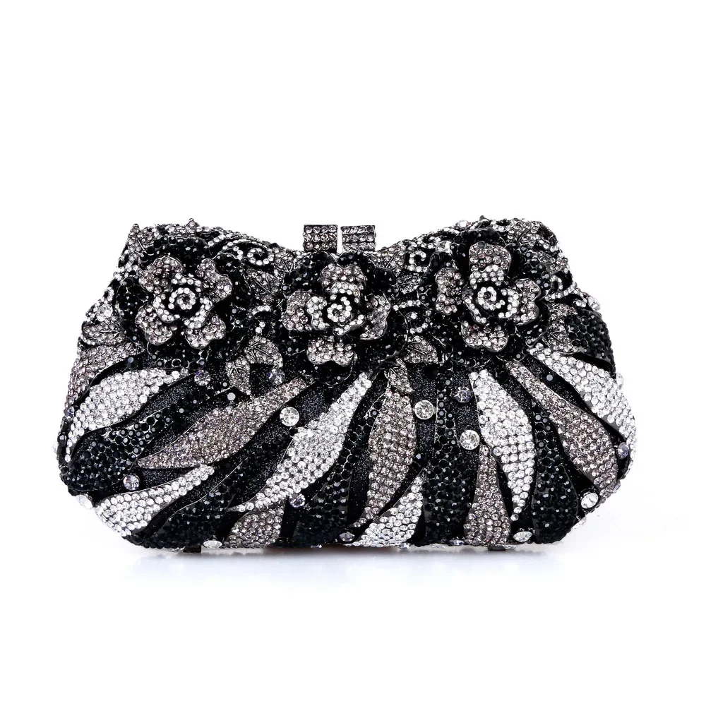 2025 Hollow Out Women Diamond Wedding Purse Crystal Lady Evening Clutches Luxury Bridal Prom party Bags Formal Dinner Handbags