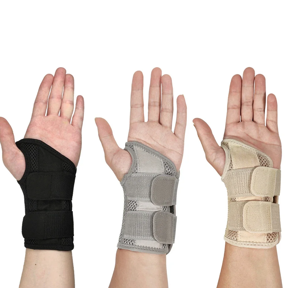 1Pcs Carpal Tunnel Wrist Brace for Women and Men, Support Hand Brace Palm Wrap Injury Fracture Fixed Orthopedic Wristband