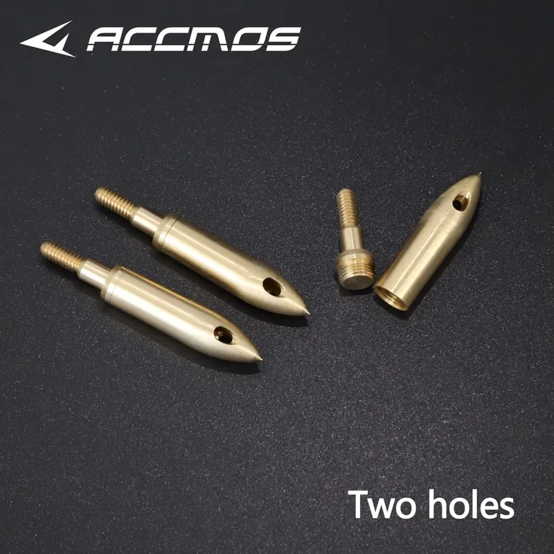 6/12Pcs Whistle Arrowheads 130 Grains Copper Arrow Heads Point Tip Archery Hunting Shooting Accessory