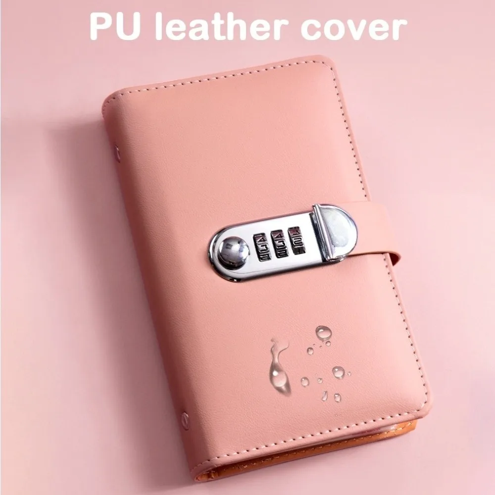 50 ورقة توفير المال الموثق المحمولة بولي Leather الجلود مخطط المنظم المغلفات النقدية محفظة تخزين دفتر الحساب هدية السنة الجديدة #1