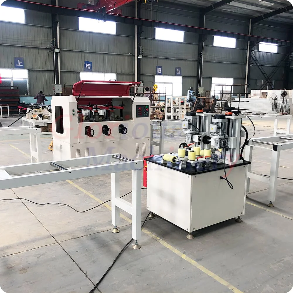 High-Precision Glorious Thermally Break Alu Profile Forming Machine With Plastic Strip for Window Door Profiles Make