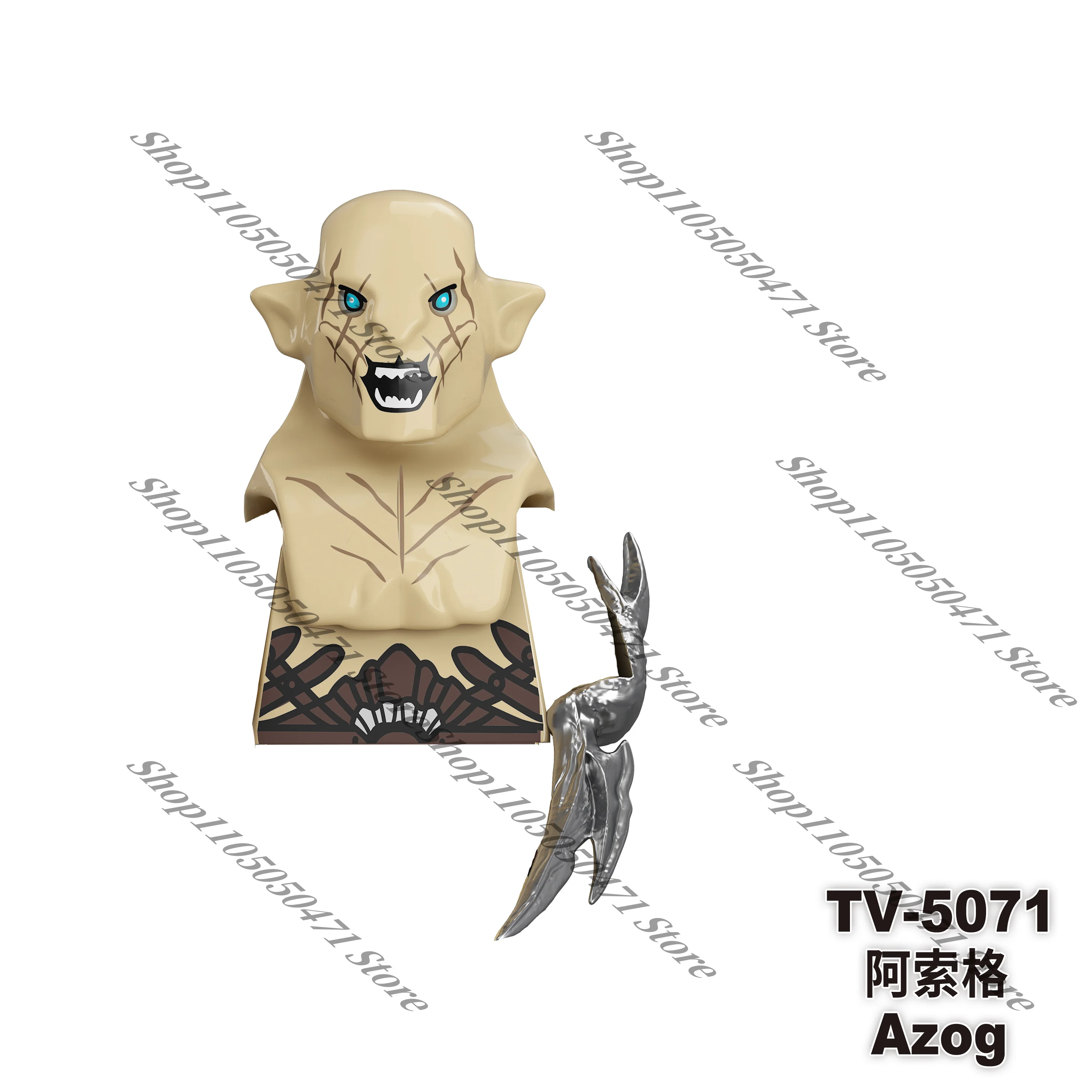 Hot film blok speelgoed klassieke karakters van The Lord of the Rings Uruk-hai kinderen 3D model bouwsteen poppen vakantie geschenken