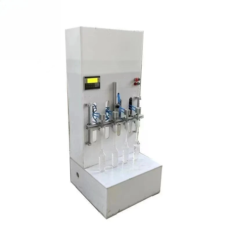 2 / 4 Heads Semi Automatic Gravity Liquid Filling Machine for Glassy Water / Mineral Water
