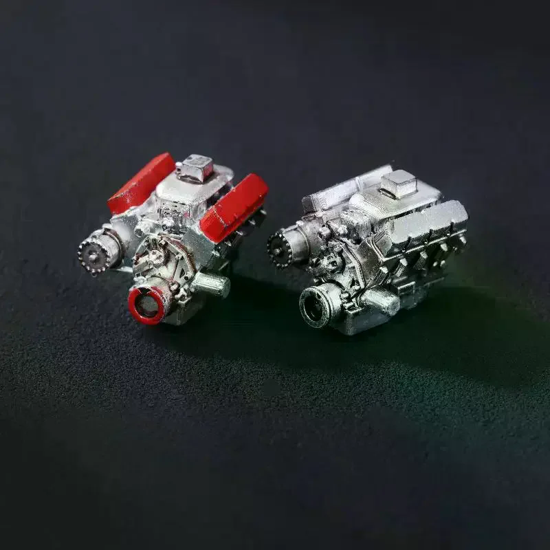 Miniature Simulated Engine Micro Garage Scene Model Sand Table Ornament Model Collection Gifts 1:64