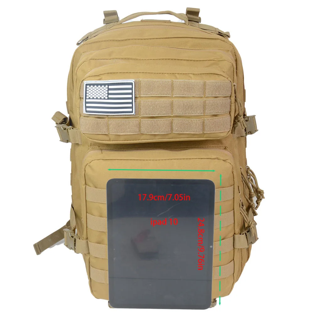 50 リットル 900D 大容量ショルダーレクリエーションサイクリング屋外戦術的なバックパック迷彩スポーツキャンプハイキングバックパック