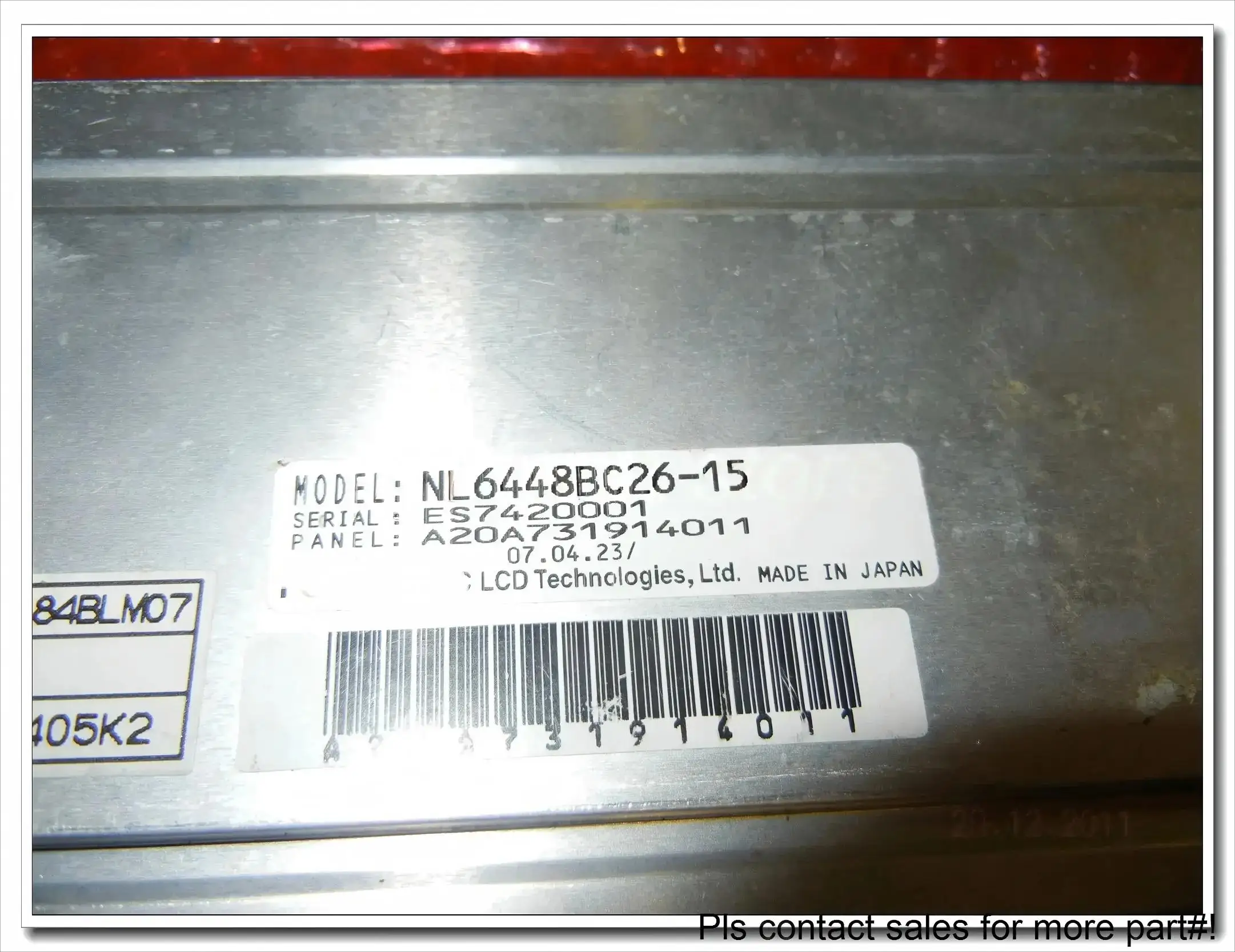 

Поставка ЖК-ЭКРАНА 8,4-ДЮЙМОВАЯ ЖК-панель NL6448BC26-15, 100% протестировано, класс A+ перед отправкой