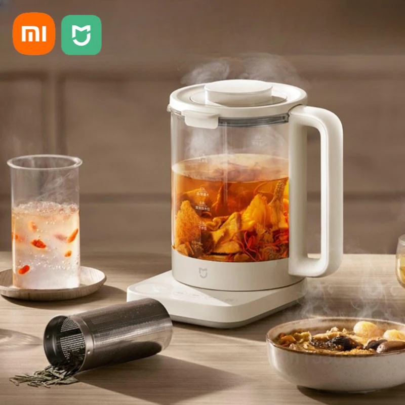 

Xiaomi Mijia Multifunctional Health Kettle S2 1.5L Large Capacity Teapot 316L Stainless Steel High Borosilicate Glass Body 800W