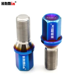 HRMin Factory Gr5 titanium  wheel bolt screws M14x1.5x28-38mm cone seat Long head For VW AUDI