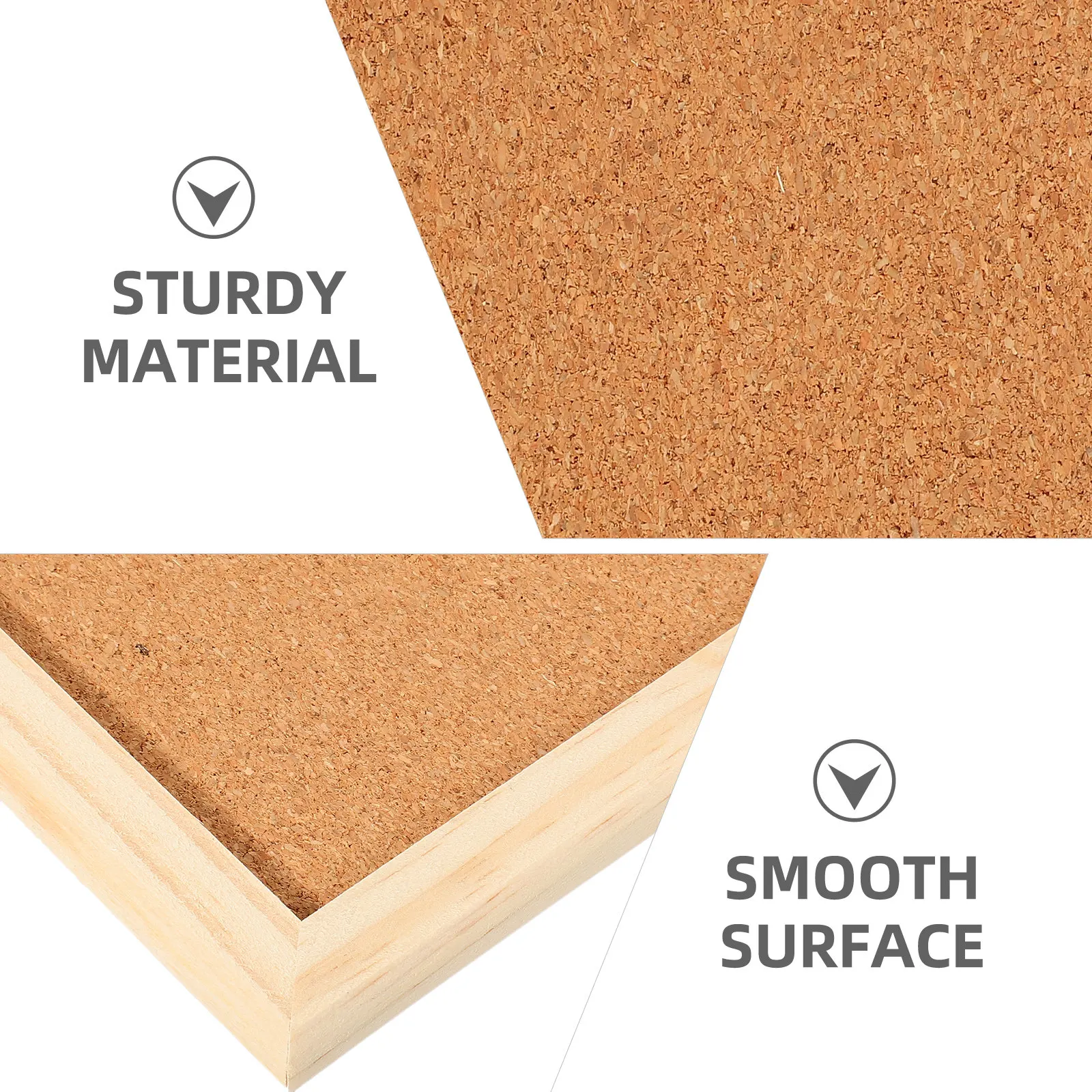 1Set Cork Board Small Wood Bul - Bulletin Board Cork recension och pris