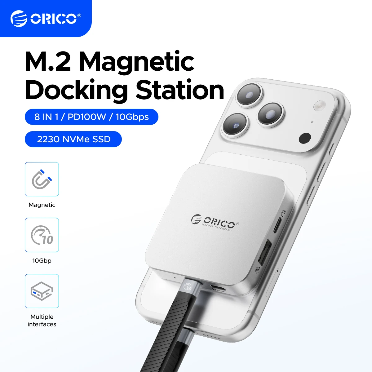 orico-carcasa-magnetica-m2-2230-nvme-ssd-estacion-de-acoplamiento-usb-c-de-10gbps-con-cargador-4k60hz-hdmi-com-sd-tf-pd-100w-para-iphone-17