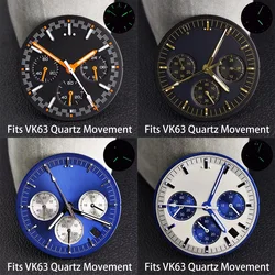 Replacement 32.5mm Watch Dial Green Luminous Dial for VK63 panda dial VK63 Movement Quartz Watch Modification accessories Parts