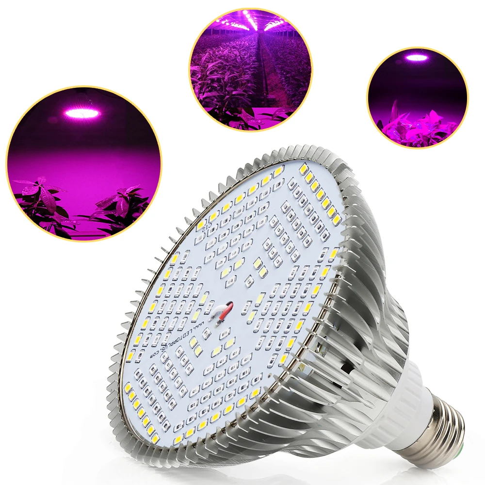 120W 180 Leds Groeien Licht Full Spectrum Fitolamp Hydroponics Phyto Lamp Voor Indoor Vegetarische Bloem Zaailingen Planten