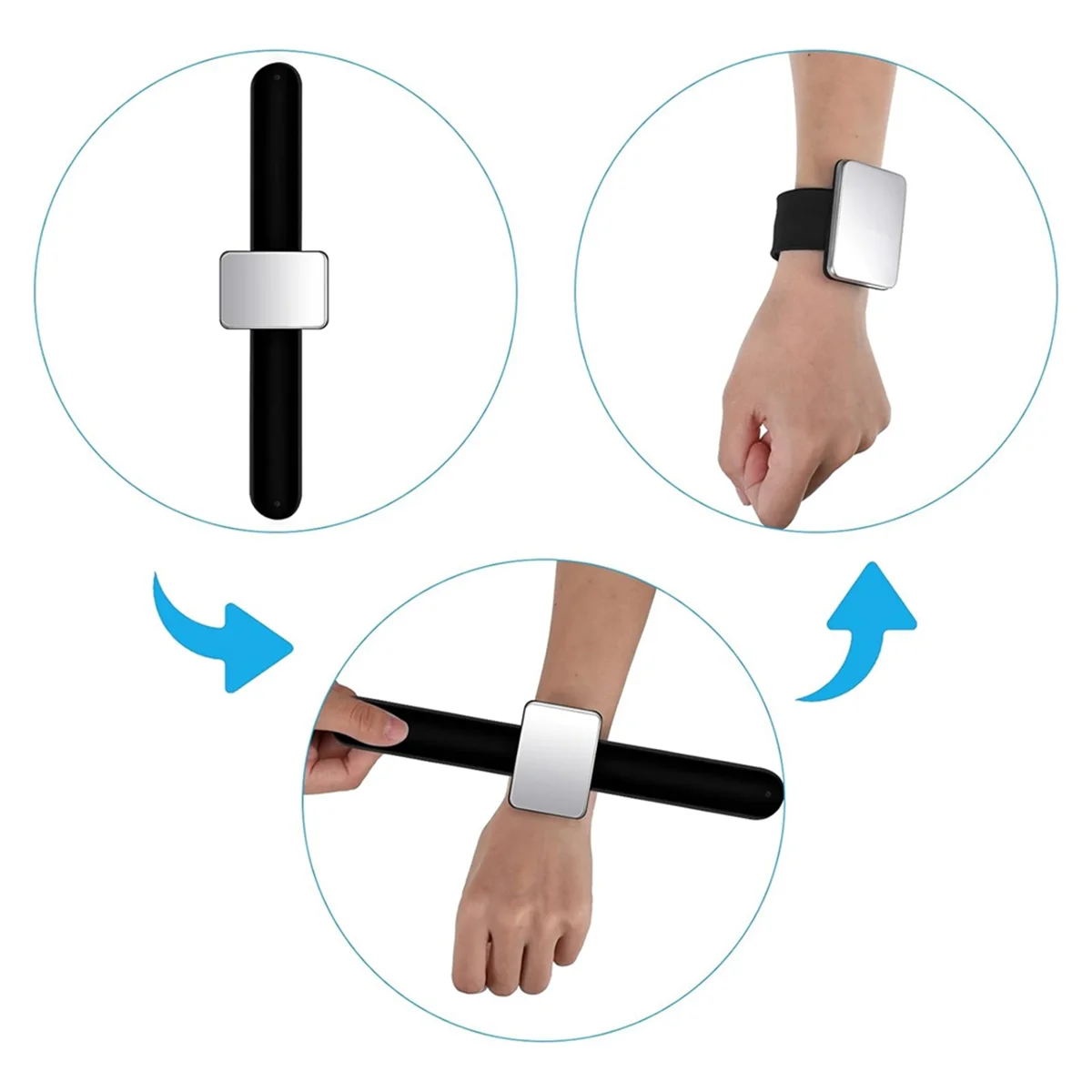 AT42 Магнитный браслет для парикмахера, браслет с булавкой, держатель для булавок на запястье, браслет для геля, силиконовая швейная подушечка для подушечек