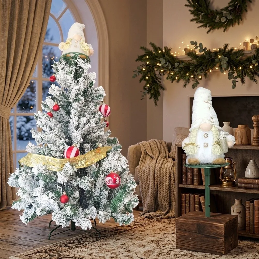 Tree Crown Holder for Christmas Tree For Stabilizer - Hollow Disc Design Plastic Support for Gnomes Angels Decor