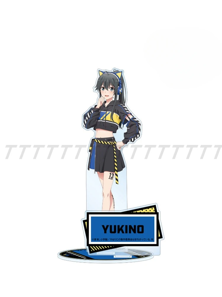 Anime Yukinoshita Yukino Yuigahama Yui Isshiki Iroha Acrylic Stand Doll Game Figure Model Cosplay Toy for Gift