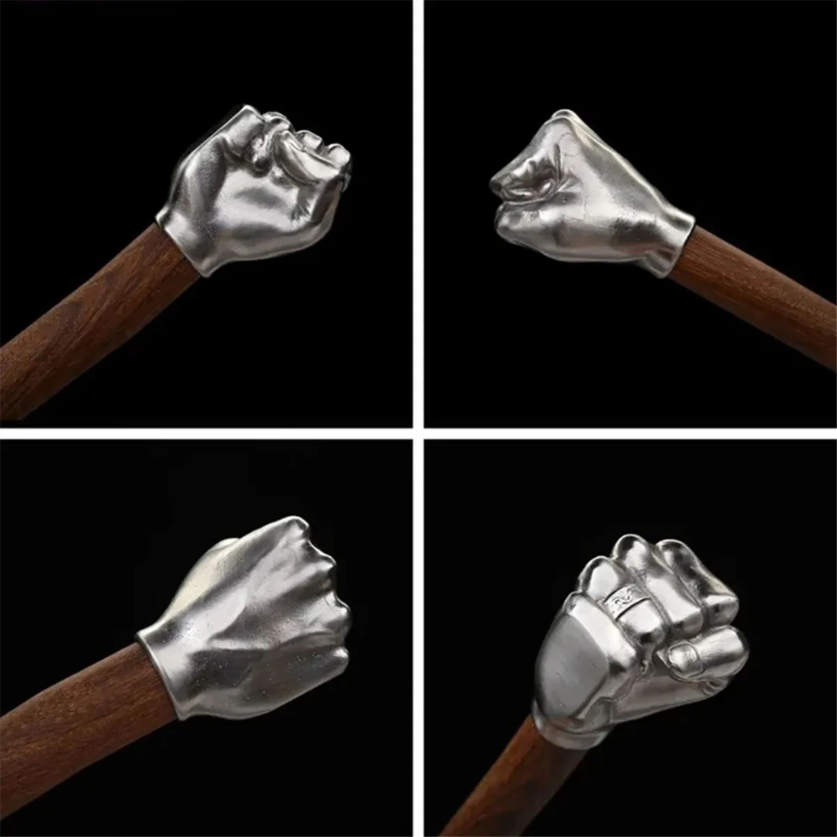 

AA25 Stainless Steel Fist Shape Hammer Wood Handle for Home Outdoor Camping Hammer Decorative DIY Projects