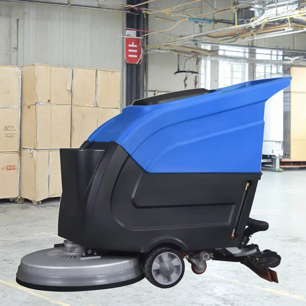 Industrial Battery Operated Floor Sweeper Auto Manual Electric Laminate Cleaner with Brush and Motor Used Condition